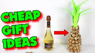 How To Make a Cheap Gift People Will Actually Like - Pineapple Champagne Bottle Craft