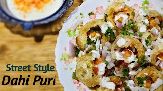 Dahi Puri Recipe / How to Make Dahi Puri at Home / Dahi Puri Street Food