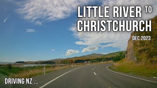 Driving New Zealand: Little River to Christchurch | 4K scenic drive