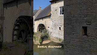 Water sounds, Bayeux Normandy #francewithvero #normandy #bayeux #watermill #waterwheel #moulin