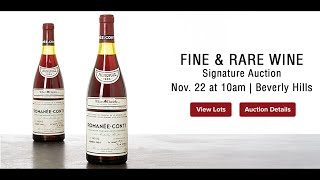 LIVE: Fine & Rare Wine Signature Auction - Beverly Hills 5566 - Session 1