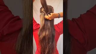 hairstyle hack with clip #hair #hairstyle #hairtutorial #hacks #shorts #youtubeshorts #yr #summer