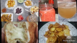 3rd iftari preparation,meet my little chef anaya, iftar routine for roza strawberry juice bread roll