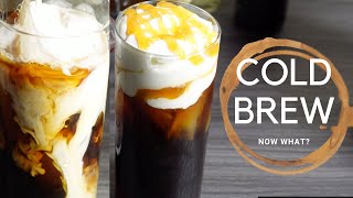 4 of the best summer time cold brew recipes! Nutella, sweet cream, caramel, and vanilla!!