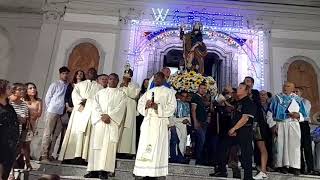 Simbario (Vibo Valentia): fine processione di San Rocco,16/08/2022, e rientro della statua.