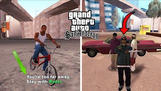 ماذا يحدث إذا لم تتبع رايدر في المهمة الأولى في قراند سان أندرياس GTA San Andreas