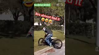 🤣 THAT WAS ALMOST COOL🤣#funnycrash #subscribe #viral #crazyfail #fails #viral #ebike