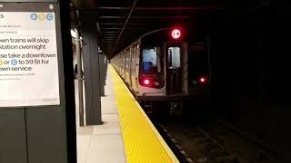 MTA NYCT: 168 St bound R179 C train departing 86 St