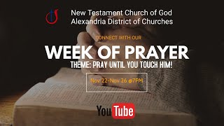 Alexandria District of Churches Prayer Service || Tuesday, Nov 23rd, 2021