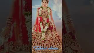 New letest red royal bridal lehenga collection with blouse and dupatta|| #newlovesong|| #shorts||