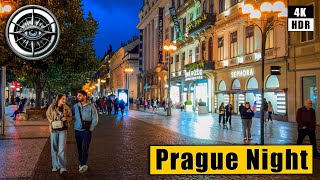 Prague Friday Night  Walking Tour of  Old Town 🇨🇿 Сzech Republic 4k HDR ASMR