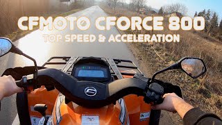 CFMOTO CFORCE 800 TOP SPEED & ACCELERATION