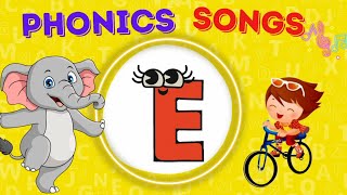 Letter E| New Phonics Songs | Little Fox | Animated Songs for Kids|Phonics Letter E |