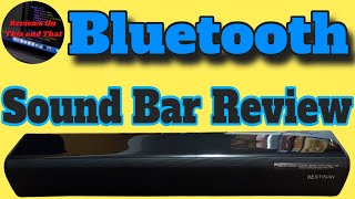 BESTISAN Stereo Bluetooth Sound Bar Unboxing & Review