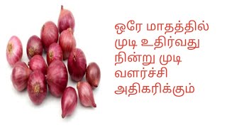 ஒரே மாதத்தில் முடி உதிர்வு நின்று முடி வளர்ச்சி அதிகரிக்கும்/ home remedy for hairgrowth in tamil