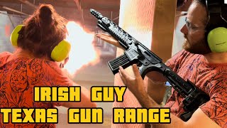 Irish Guy Shoots Guns In Texas For The First Time