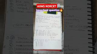 AIIMS NORCET important questions #aiims #aiims_exam #gk #neet #norcet