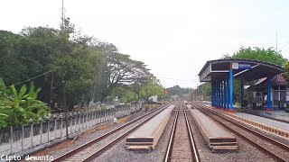 Backride view Emplasemen stasiun Panunggalan, Kradenan, Sulur, Doplang