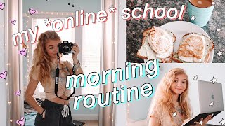 my *ONLINE* school morning routine 2020 !! *in quarantine*