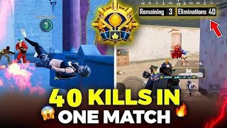 Wow 40 Eliminations In Single Match My Best Gameplay In Pubg Mobile