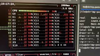 gzip vs pigz compression battle on a 8 cores IBM POWER9 workstation (Raptor Computing Blackbird)