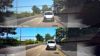 Goluk T3 Vs Blackvue 900s 4K Rear Camera - dashcam comparison