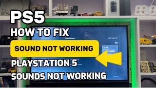 How To Fix Sound Not Working On PS5 PlayStation 5