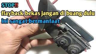 BELUM BANYAK YANG TAU‼️bekas flayback ini ternyata sangat bermanfaat 3,7v to 220v -bro elektro