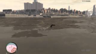 Уход от полиции, полиц катера ослепли GTA IV (GTA 4)