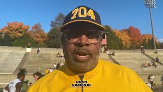 JCSU Coach Reacts To A Win 49-Years In The Making  | HBCUGameDay.com