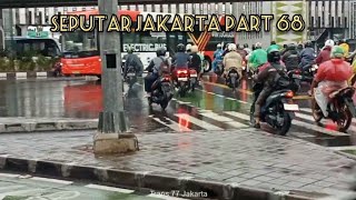 ARUS KENDARAAN KETIKA HUJAN TURUN @trans77jakarta70