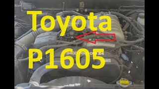 Causes and Fixes Toyota P1605 Code: Engine Rough Idling