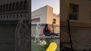 Kayaking in Deep Sea Qatar #viralshorts #viralvideo #youtubeshorts #shortsvideo #watersport #kayak