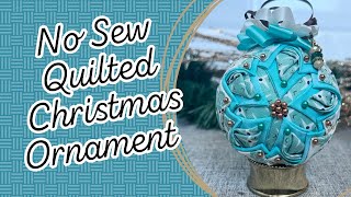 No Sew Quilted Christmas Ornament