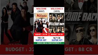 Welcome Vs Welcome Back Movie Comparision || Box Office Collection #shorts #welcome #rlglawa #viral