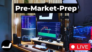 (Live) Pre-Market-Prep - Big Pullback, What's Next? | SPY/QQQ/TSLA | Friday