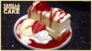 How to make a Simply Delicious Vanilla sponge cake w/ home made whip cream