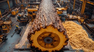 Unbelievable Wood Cutting Technology | Crazy Machines at the Biggest Sawmill Factory You Must See