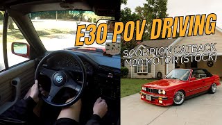 1987 BMW E30 POV Drive | Scorpion Exhaust | The Perfect Daily