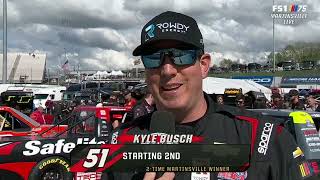 KYLE BUSCH INTERVIEW AFTER QUALIFYING - 2023 LONG JOHNS SILVER'S 200 NASCAR CRAFTSMAN TRUCK SERIES