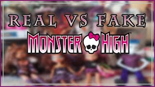 REAL vs FAKE Monster High Review! Clawdeen and Clawd?!