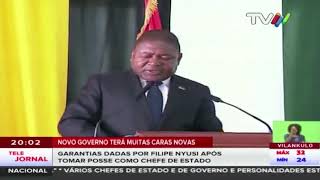 Filipe Nyusi afirma que mais de 60% do novo governo será composto por caras novas