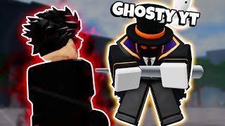 APARECE un tal GHOSTY en los campos de batalla mas fuertes - Roblox