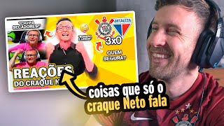 React Corinthians Talk! OLHA COMO O CRAQUE NETO REAGIU A CORINTHIANS 3X0 FORTALEZA PELA SULAMERICANA