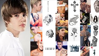 Justin Bieber body tattoo designs 😍 #justinbieber