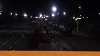 Pacific National Freight Train Arriving At Cringilla Yard At Night 2012.