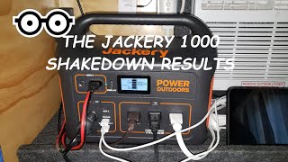 Shakedown test results of the Jackery Explorer 1000