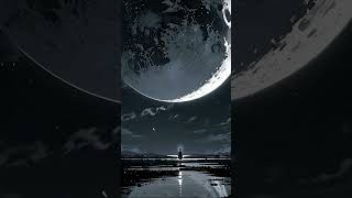 Dark Night Sky ~ Full Moon #shorts #viralshorts #shortvideo