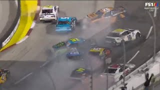 HUGE PILE UP  - NASCAR XFINITY SERIES @martinsville