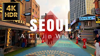 Dongdaemun(DDP) to Myeongdong, Seoul, Korea | 동대문(DDP)에서 명동까지 산책 | 4K HDR